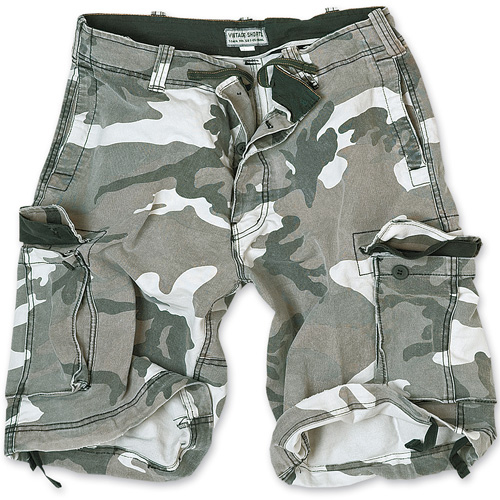 PANTALON CORTO VINTAGE CAMUFLAJE URBAN